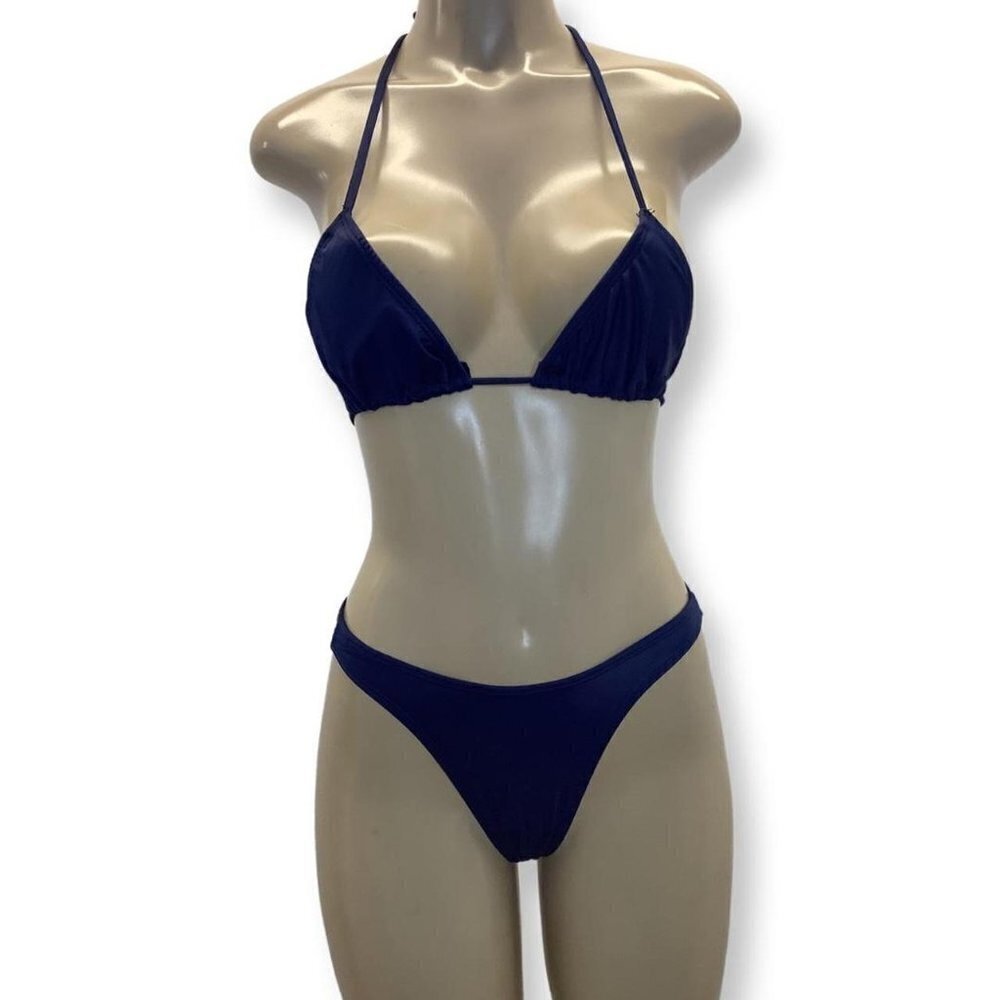Indecent Proposal Size Small Blue By Zuliana Brazilian Cut Bikini Set